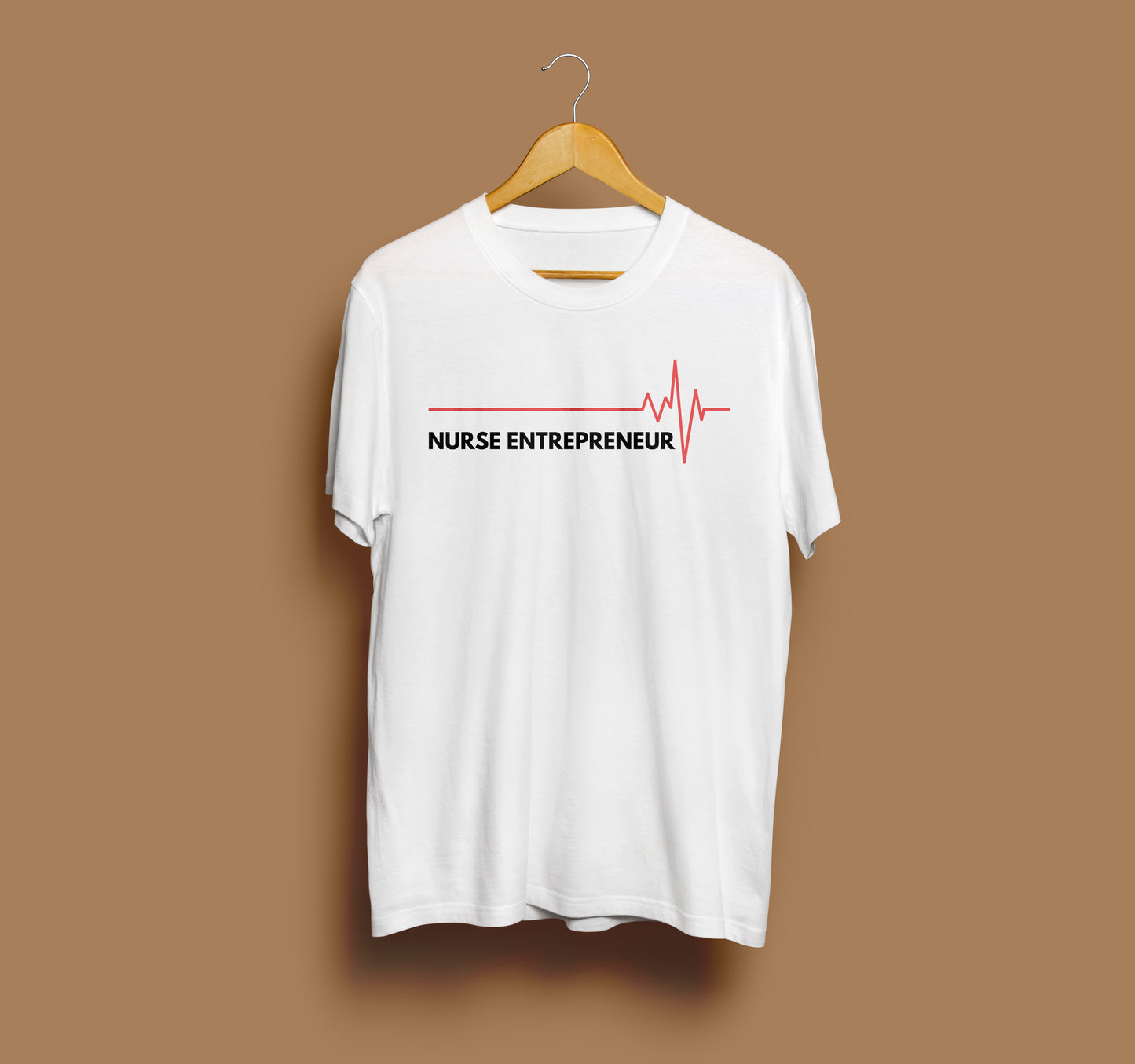 Nurse Entrepreneur EKG T-Shirt (White)